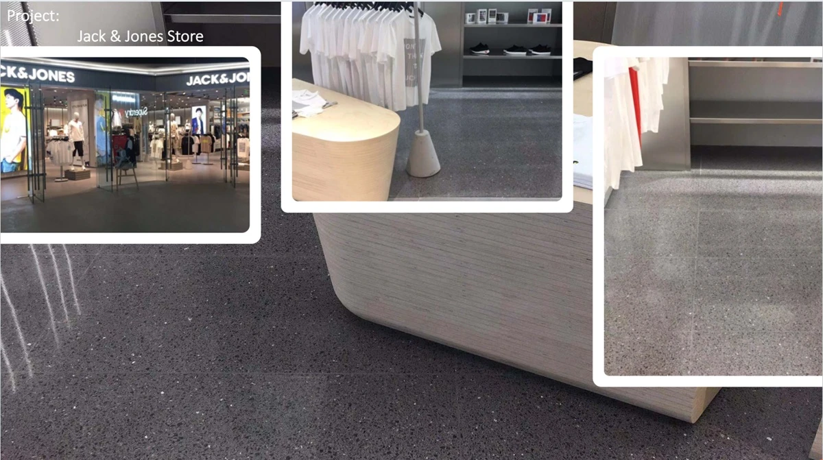 Terrazzo of application Terrazzo of application